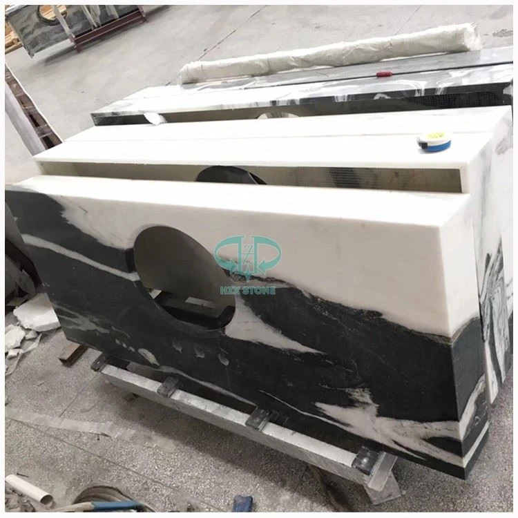 Panda Marble Bathroom Vanity Tops