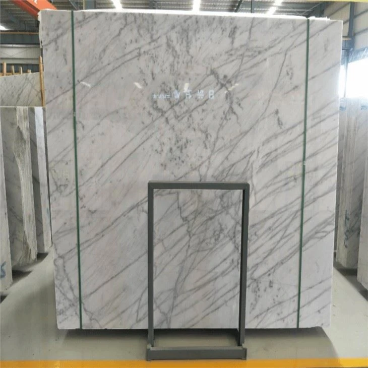 white carrara marble floor
