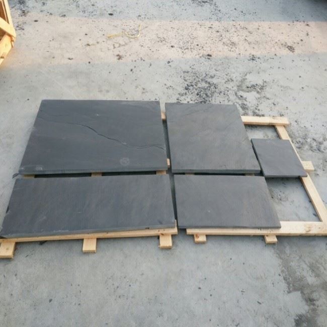 Chinese Black Slate Riven Surface Tiles