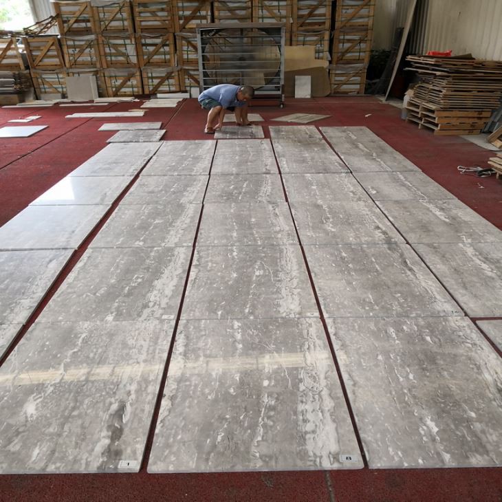 Azulejo de mármol de madera Gris Galaxy