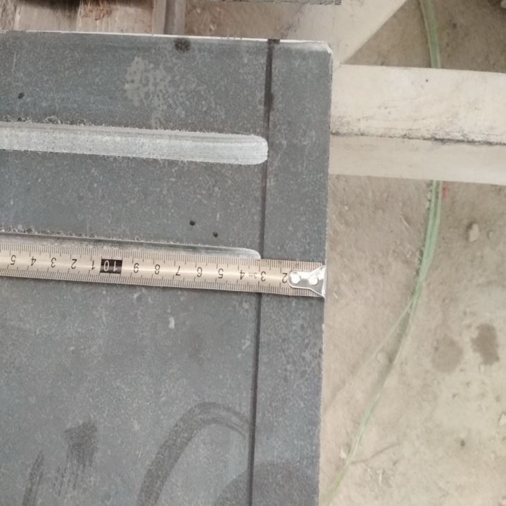 black limestone stair
