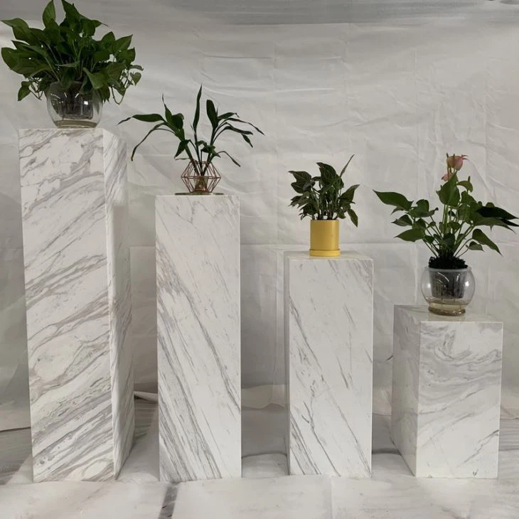Volakas Marble Flowerpot Column