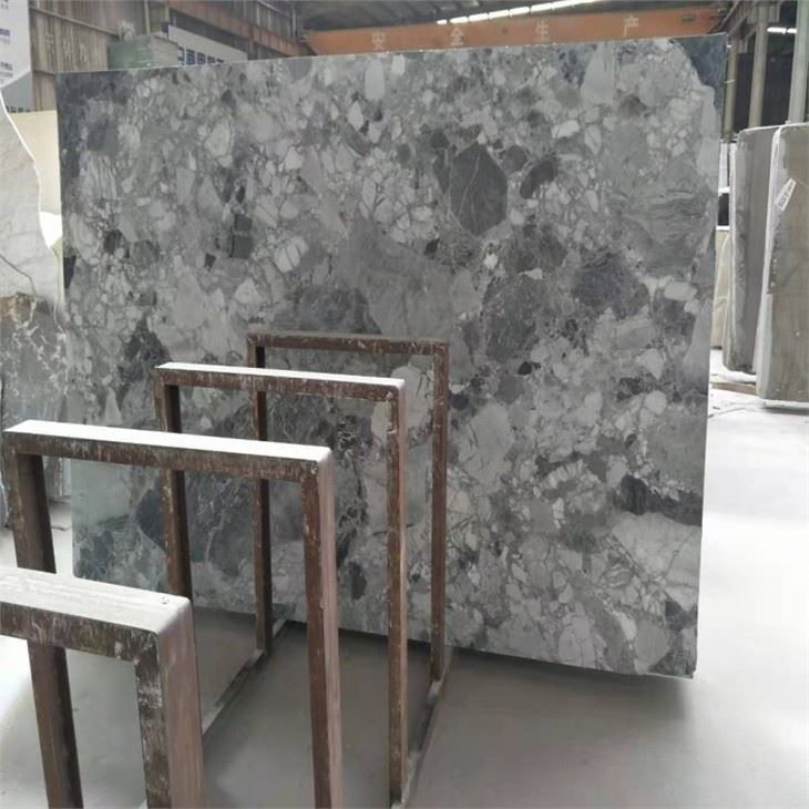 Polished White Chocolate Marble Slab