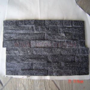 Paneles de cristal negro de cuarcita