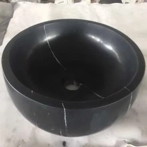 Fregadero de mármol negro Marquina
