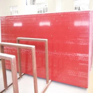 Losa de cuarzo rojo