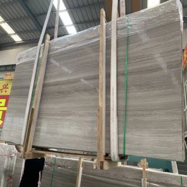 Mármol blanco de grano de madera