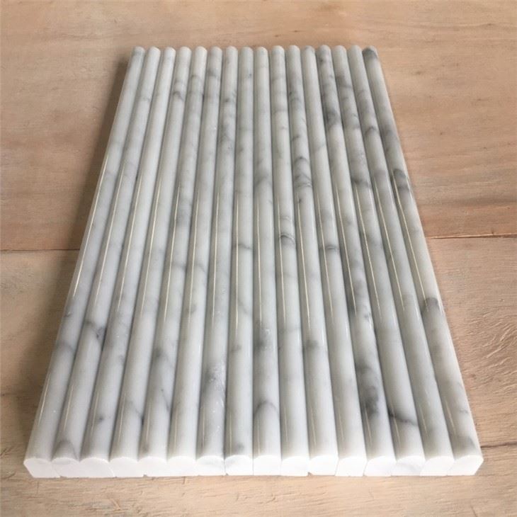Revestimientos de molduras de mármol blanco de Carrara