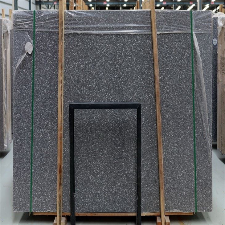 black terrazzo
