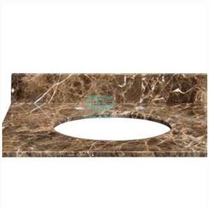 Encimeras de tocador de baño de mármol Dark Emperador