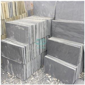 Baldosas de pizarra gris oscuro