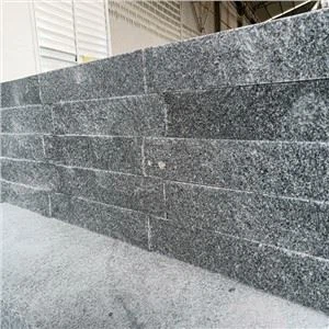 G654 Piedra de pared de granito gris oscuro