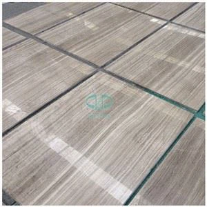 Azulejos de mármol gris de madera