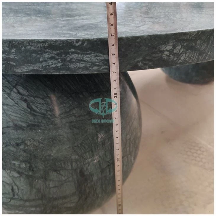 Dark Green Marble Table