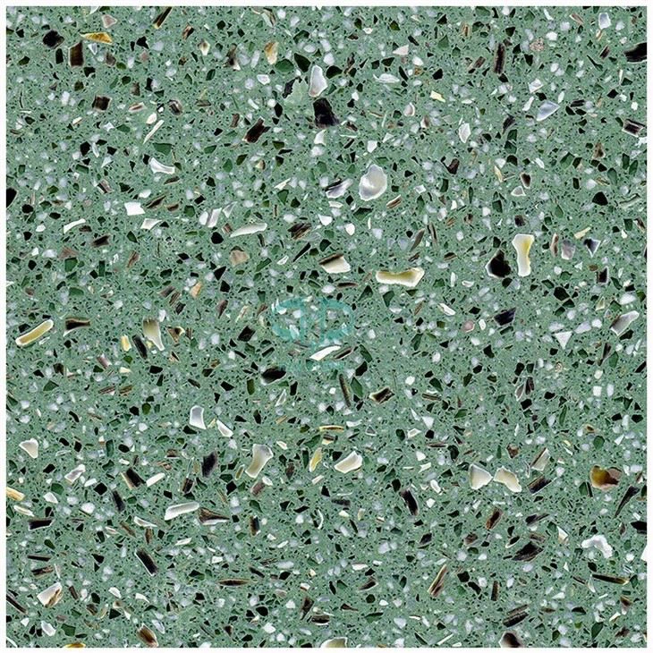 Concrete Green Terrazzo Stone