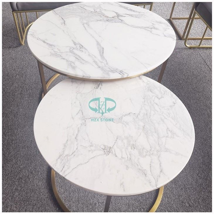 Nordic Marble Nesting End Tables