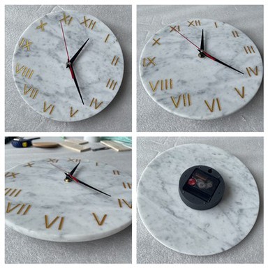 Reloj de pared de mármol